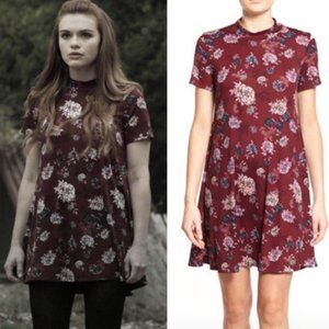 Lush red floral dress ASO teen wolf